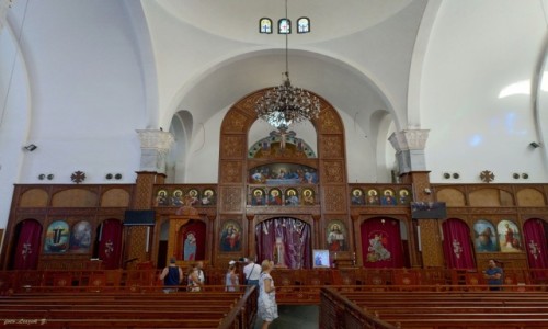 Zdjęcie EGIPT / Hurgada. / El Dahar. / Koptyjska Katedra Shenoudy - wnętrze.