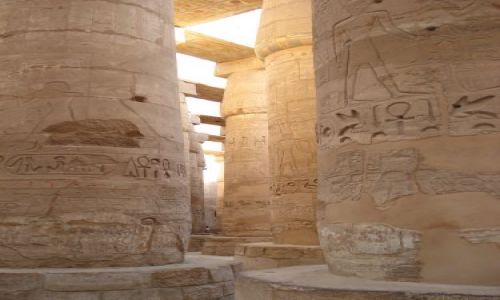 Zdjecie EGIPT / luxsor / karnak / kolumny