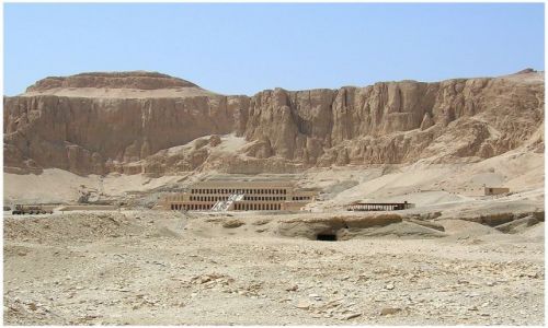 Zdjęcie EGIPT / Egipt - część wschodnia / Deir el Bahari / Deir el Bahari - światynia grobowa Hatszepsut