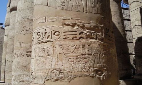 Zdjecie EGIPT / Karnak / w Karnak / Kolumny 