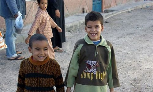 Zdjęcie EGIPT / Hurghada / Safaga Down Town / Wesołe chłopaki