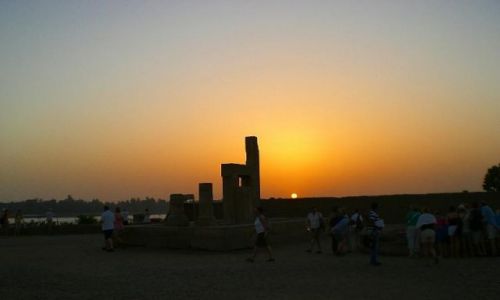 Zdjcie EGIPT / - / Kom Ombo / Zachd nad Kom Ombo