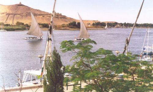 Zdjęcie EGIPT / Górny Egipt / Aswan / Nil w Aswanie