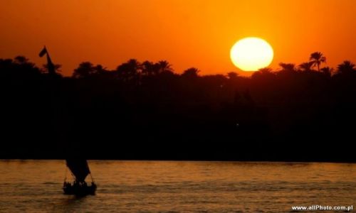 Zdjecie EGIPT / brak / Luxor / Sunset at Nile River