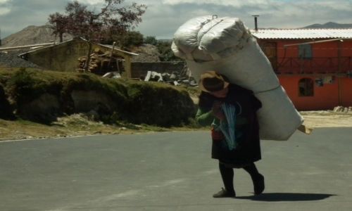 Zdjęcie EKWADOR / - / Quilotoa / W drodze na targ