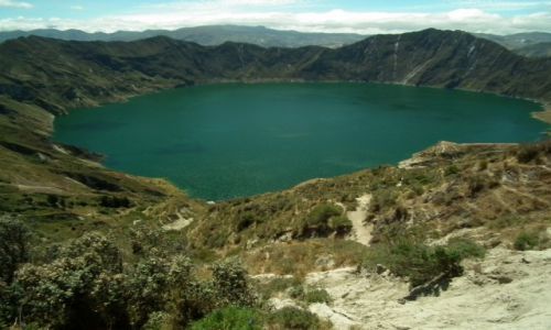 Zdjecie EKWADOR / - / Quilotoa / Quilotoa - Kaldera