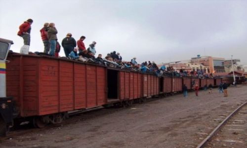 Zdjecie EKWADOR / brak / Dworzec kolejowy w Riobambie / Pociąg  Riobamba - Sibambe