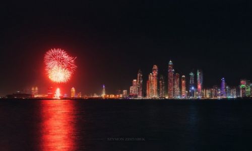 Zdjcie ZJEDNOCZONE EMIRATY ARABSKIE / Dubai / Palm Jumeirah / wiateko do nieba