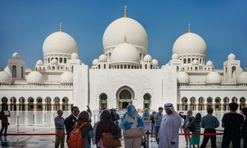 Zdjcie ZJEDNOCZONE EMIRATY ARABSKIE / Abu Dhabi / - / Sheik Zayed Grand Mosque