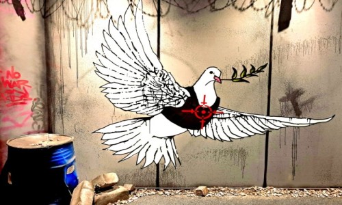 Zdjcie ESTONIA / Tallin / The mystery of Banksy, Muzeum / Bangsy w Betlejem