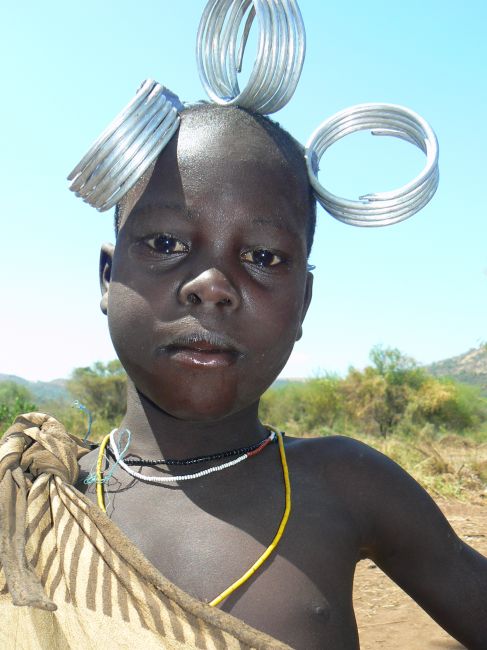 Zdjęcia: Dolina Omo, Dziecko Mursi'ańskie, ETIOPIA Zdjęcia: Dolina Omo, Dziecko Mursi'ańskie, ETIOPIA