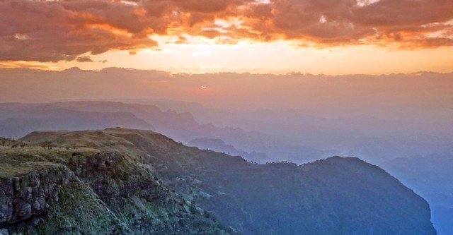 Zdj cia: Góry Simien, Etiopia PN, 42,Zachód słońca nad Simien, ETIOPIA Zdj cia: Góry Simien, Etiopia PN, 42,Zachód słońca nad Simien, ETIOPIA