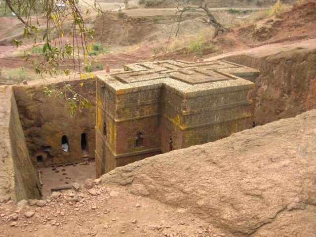 Zdjęcia: Lalibela, Kościół św.Jerzego w Lalibeli, ETIOPIA Zdjęcia: Lalibela, Kościół św.Jerzego w Lalibeli, ETIOPIA