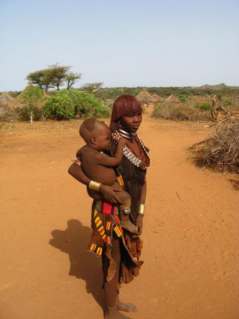 Zdjęcia: Turmi, Kobieta z dzieckiem, ETIOPIA Zdjęcia: Turmi, Kobieta z dzieckiem, ETIOPIA
