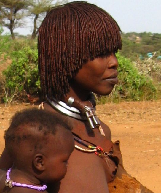 Zdjęcia: Turmi, Mama z dzieckiem, ETIOPIA Zdjęcia: Turmi, Mama z dzieckiem, ETIOPIA