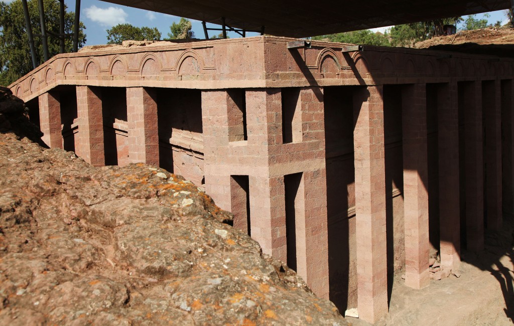 Zdjęcia: Lalibela, Amhara, Kościół Bete Medhane Alem, ETIOPIA Zdjęcia: Lalibela, Amhara, Kościół Bete Medhane Alem, ETIOPIA