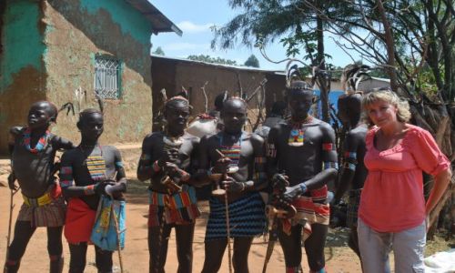 Zdjecie ETIOPIA / Pd Etiopia  / Hamerowie / Chopcy z plemiania Hamerw 