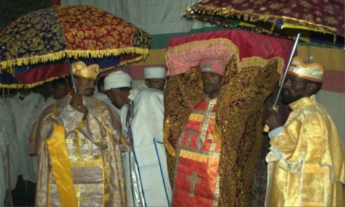 Zdjecie ETIOPIA / Pn Etiopia  / Lalibella / Wyprowadzenie Arki Przymierza 