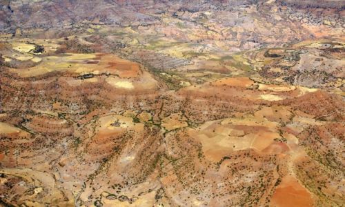 Zdjecie ETIOPIA / Wyzyna Abisynska / Lalibela / z Lotu ptaka
