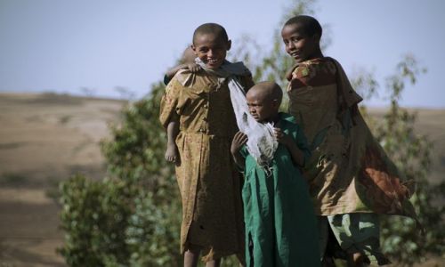 Zdjcie ETIOPIA / - / okolice Debarku / spotkanie