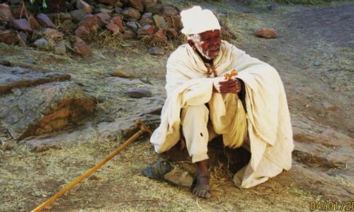 Zdjecie ETIOPIA / Pnocna Etiopia / W drodze do Lalbelli / Pielgrzym