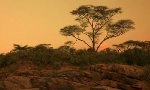 Zdjcie ETIOPIA / Dolina Omo / Rzeka Keske / Pod wieczr