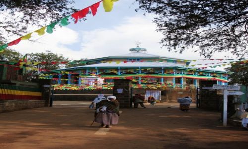 Zdjcie ETIOPIA / Addis Abeba / Wzgrze Entoto / Koci Matki Boej