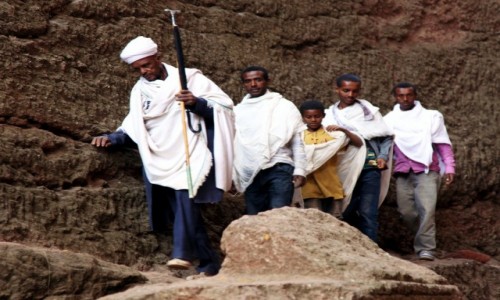Zdjcie ETIOPIA / Lalibela / Biete Mariam / Pielgrzymi