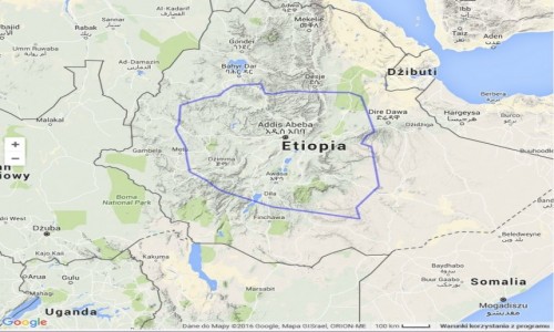 ETIOPIA / ETIOPIA / CAA ETHIOPIA / POLSKA NA TLE ETIOPII