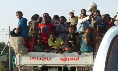 Zdjęcie ETIOPIA / Wpobliżu Arba Mynch / Etiopia / Etiopia - Al kaida (ciężarówka)