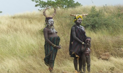 Zdjcie ETIOPIA / Dolina Omo / WIOSKA MURSI / Mursi 