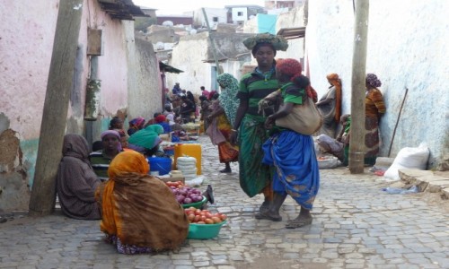 Zdjcie ETIOPIA / Ponoc / Harar / Uliczki w Harar-arze