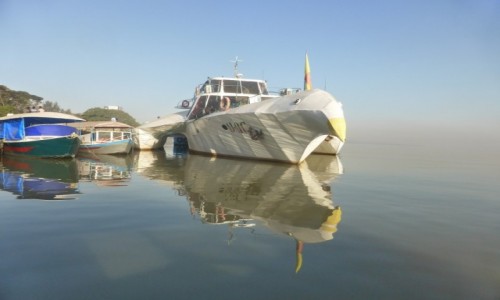 Zdjcie ETIOPIA / Ponoc / Lake Tana / Statek ptak