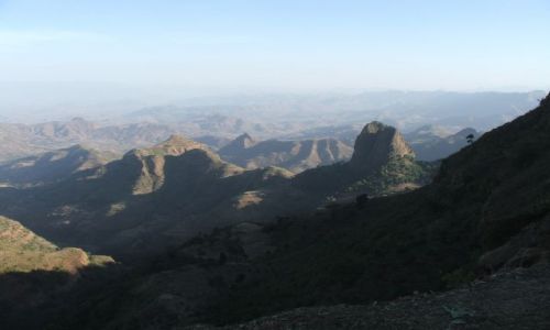 Zdjęcie ETIOPIA / Góry Siemens / Siemens Mountains / Księżycowa panorama
