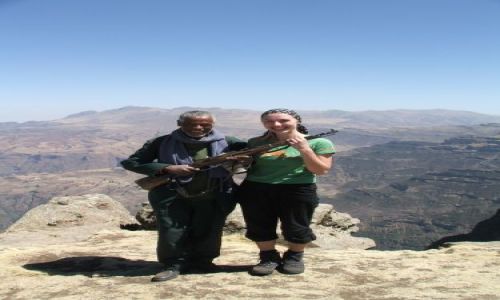 Zdjecie ETIOPIA / Góry Siemen / Siemens Mountains / Nasz przewodnik i moja lepsza połowa