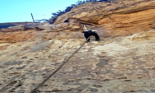 Zdjcie ETIOPIA / Etiopia PN / Tigraj,  / 45,Wspinaczka na ambe, Debre Damo