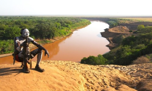 Zdjcie ETIOPIA / Dolina Omo / Wioska Labale / Na stray