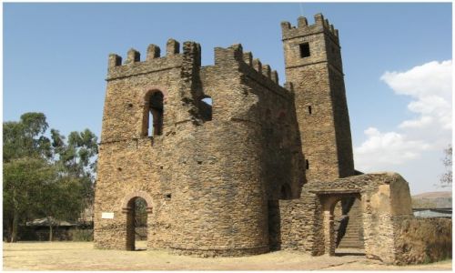 Zdjecie ETIOPIA / Etiopia Pnocna / Gondar/Gonder / Budowla z czasw Fasilidesa (1633-1667)