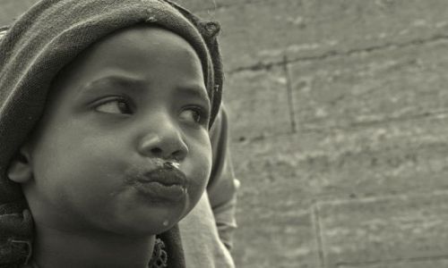 Zdjęcie ETIOPIA / pólnoc w okolicach gór Simen  / wioska  / ***