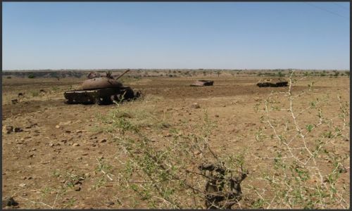 Zdjecie ETIOPIA / Etiopia Północna / prowincja Tigraj- między Adi Arkay a Shire / Pamiątki powojenne
