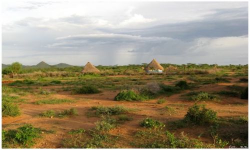 Zdjęcie ETIOPIA / Etiopia - południe / Turmi   / Tuż przed zachodem słońca