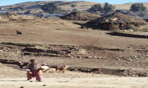 Zdjecie ETIOPIA / - / PN Siemen / Siemen Mountains - wioska