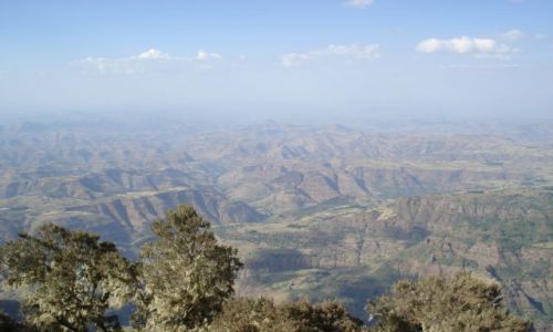 Zdjęcie ETIOPIA / Amhara / droga Sankaber - Geech / Panorama ze szczytów Simien