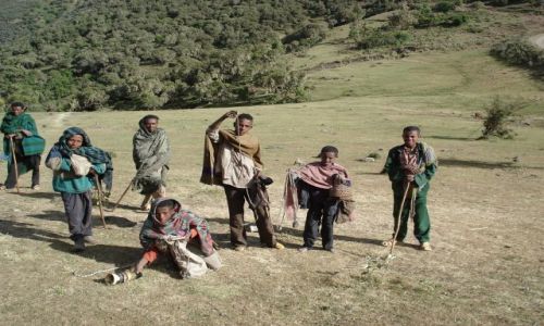Zdjcie ETIOPIA / Amhara / droga Sankaber - Geech / Simien / Grski handel