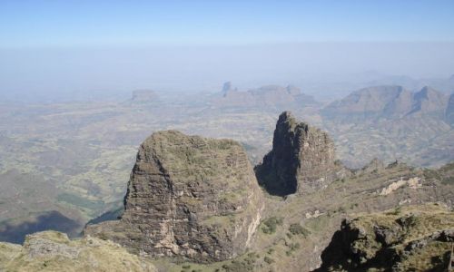 Zdjęcie ETIOPIA / Amhara / Imet Gogo/ Simien / Panorama z Imet Gogo