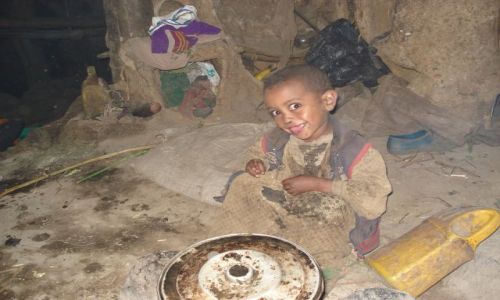 Zdjecie ETIOPIA / Amhara / wioska Geech / Simien / Syn gospodarza