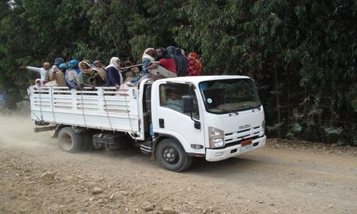Zdjecie ETIOPIA / Amhara / trasa Sankaber - Debark/ Simien / Transport w grach