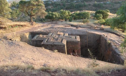 Zdjecie ETIOPIA / Amhara / Lalibela / Najsynniejszy koci etiopski