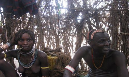 Zdjcie ETIOPIA / Omo Valley / Kara-Korcho Community site / KARO PEOPLE