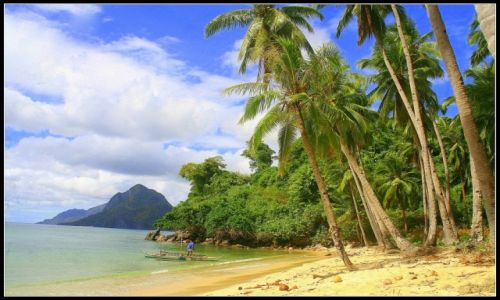 Zdjecie FILIPINY / Palawan / El Nido, Corong Corong / Plaa w okolicy El Nido